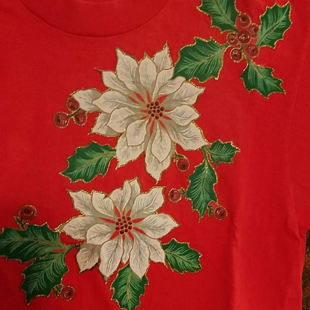 Ugly Handmade Christmas Pointsettia T Shirt